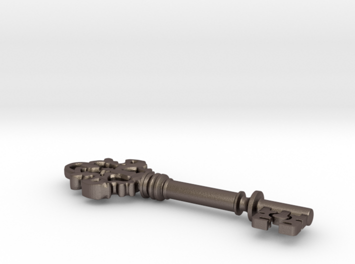 Medieval Key Keychain 3d printed