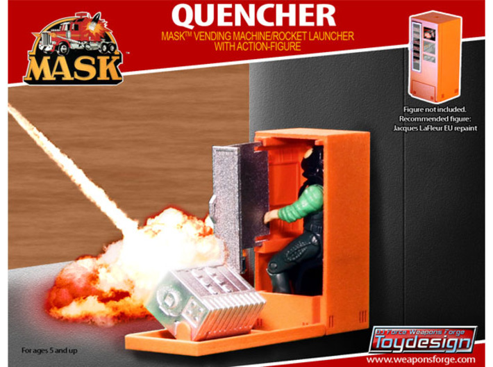 M.A.S.K. The Quencher  - Orange parts 3d printed The Quencher