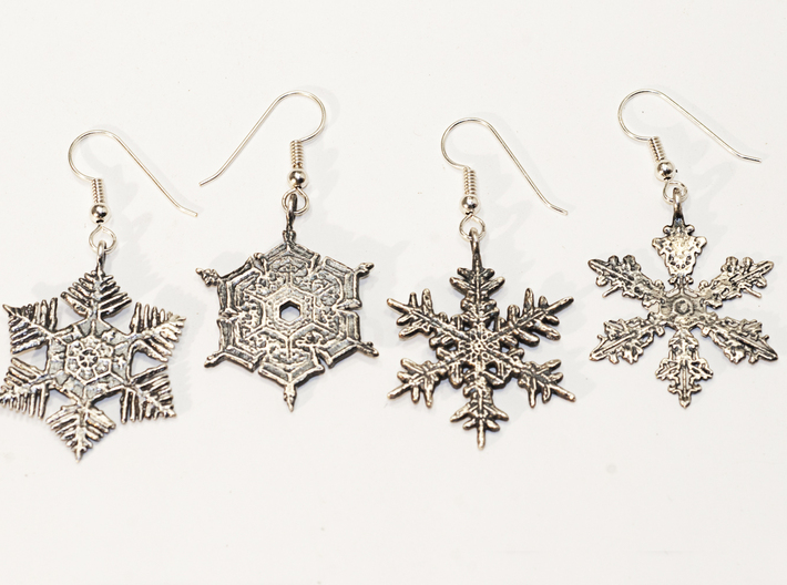 Snowflake Pendant - Style J 3d printed With other snowflake designs