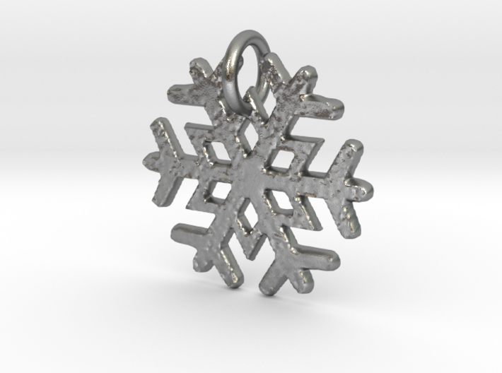 Snowflake Pendant B 3d printed