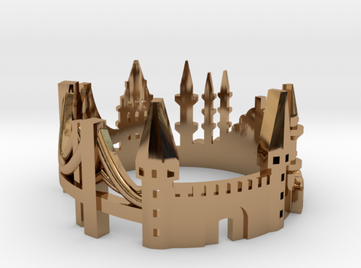 Istanbul Skyline - Cityscape Ring 3d printed