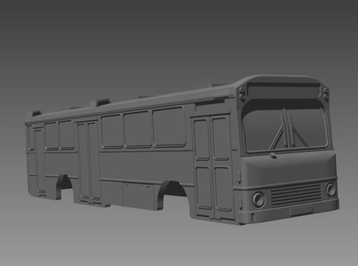 Volvo B10m HT Bus 2-2-1 N scale 3d printed With windows installed 