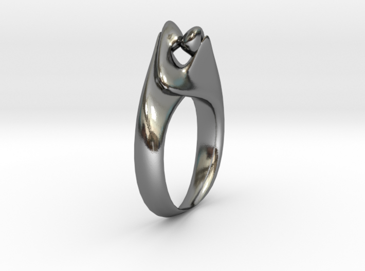 Kiss Ring Size 10 3d printed