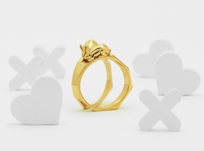 Together Apart Ring 3d printed