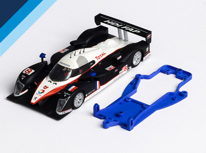 1/32 Avant Slot LMP Chassis for Slot.it pod 3d printed Chassis compatible with Avant Slot Peugeot 908 Hdi FAP body (not included)