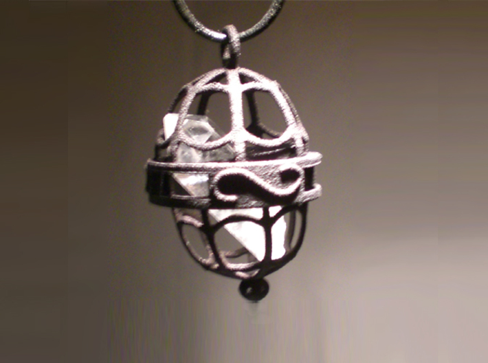 Cage Pendant 3d printed 
