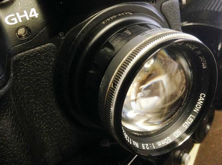Canon Demi-C 50mm SD lens to M39 Adapter 3d printed 