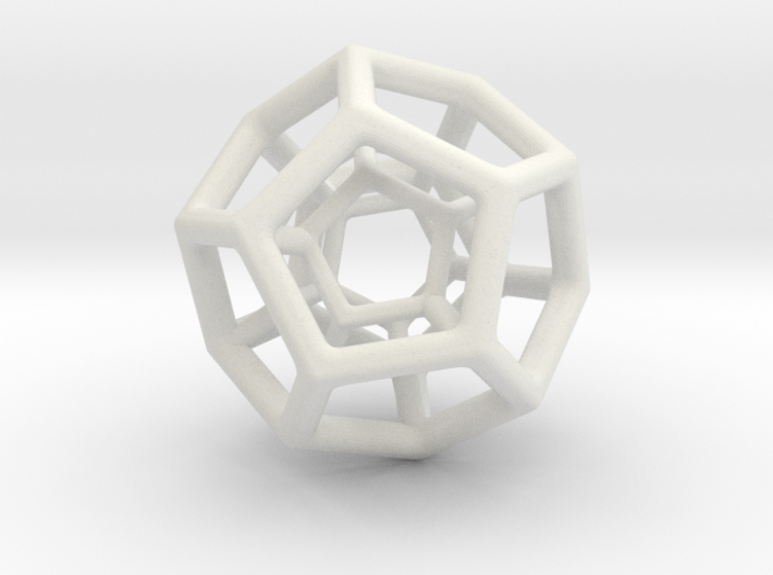 Double Dodecahedron 3d printed