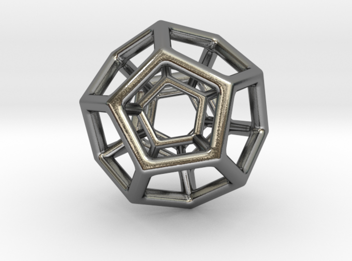 Double Dodecahedron 3d printed