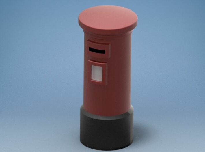 N/OO Scale English Post Box 3d printed