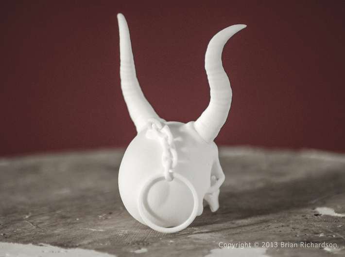 Christmas Krampus Skull 3d printed 