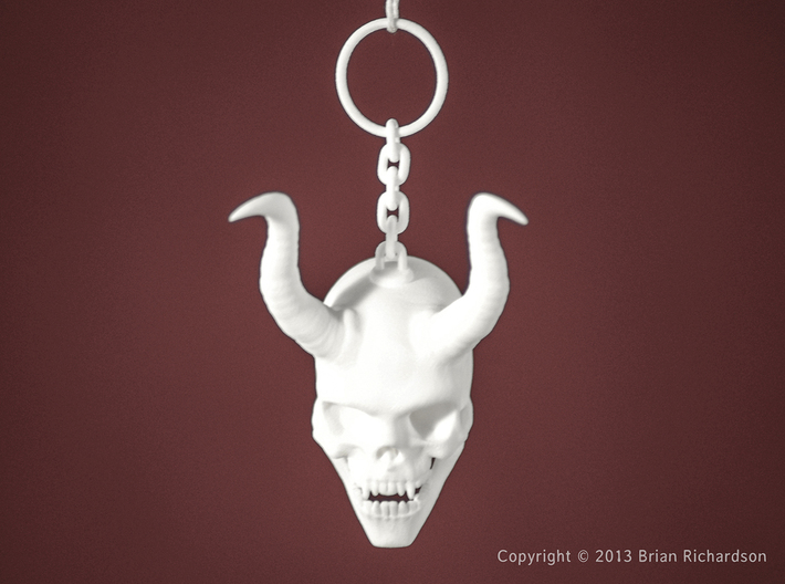 Christmas Krampus Skull 3d printed 