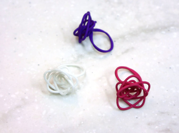 Sprouted Spiral Ring (Size 7) 3d printed Sprouted Spiral Rings