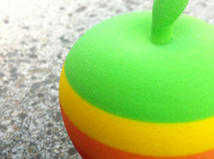 Retro Apple Logo in 3D 3d printed surface detail