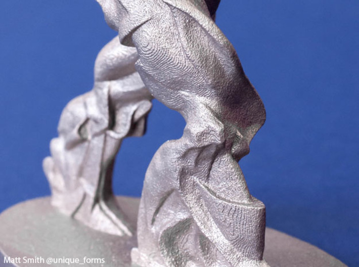  Spiral Expansion of Muscles in Movement (Metal) 3d printed 