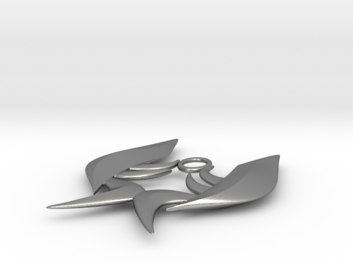 Blade Wings Pendant 3d printed