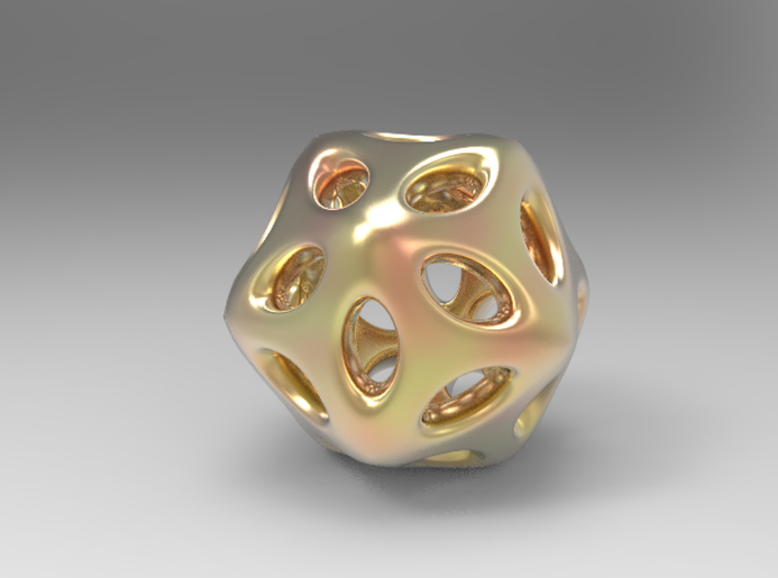 Hollow Hedra 3d printed 