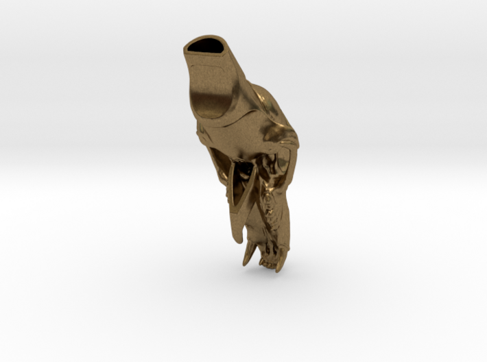 Bear Skull whistle. 7cm 3d printed
