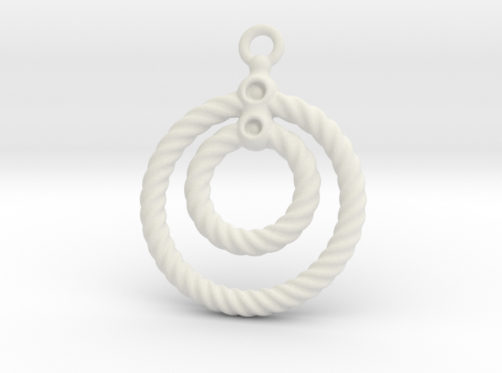 Corrugated Earring 3d printed