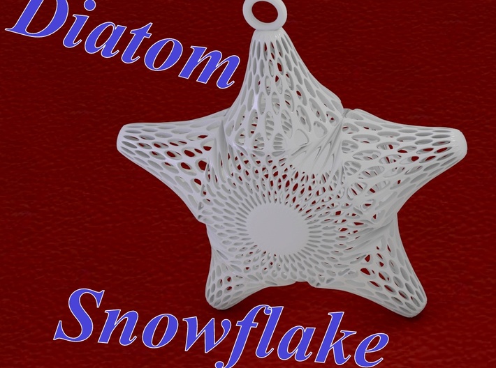 Snowflake Diatom 3d printed 
