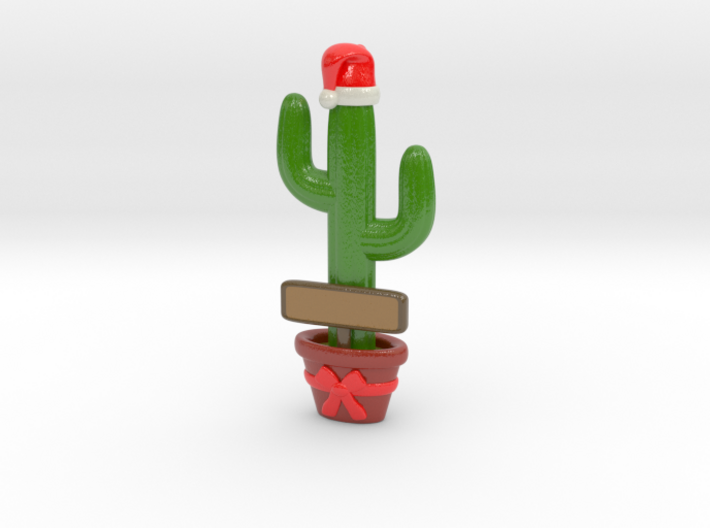 Cactus Christmas Ornament (Customizable!) 3d printed