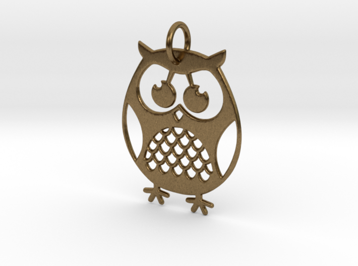 OWL Keychain 3d printed