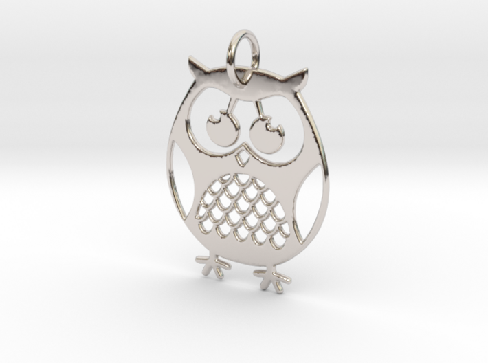 OWL Keychain 3d printed