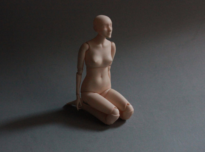 Ball Jointed Doll (One Piece Head) 3d printed When polished and dyed