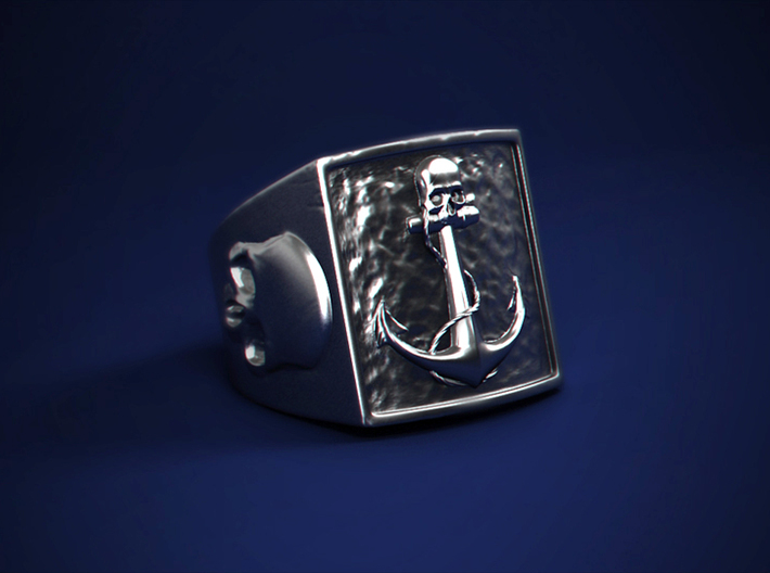 Pirate Anchor Ring 3d printed