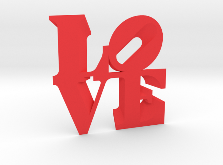 LOVE Sculpture wall decoration 3d printed 