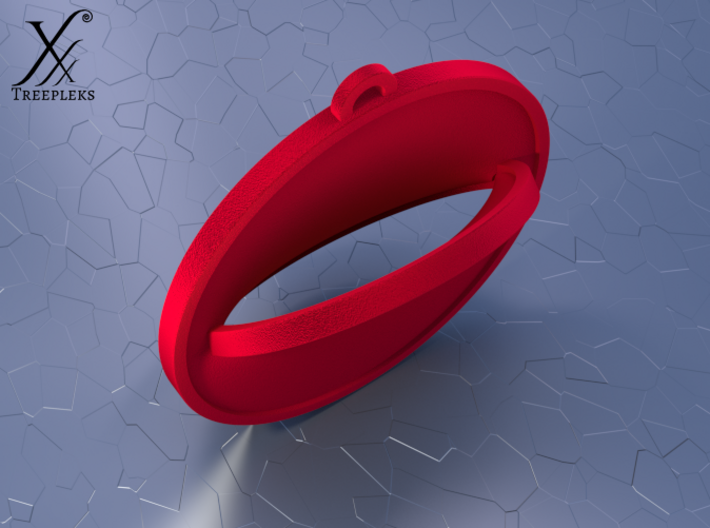 Gulp ! 3d printed Red Strong and Flexible (Cycle render).