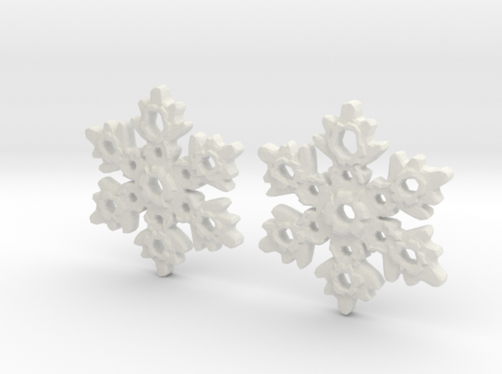 Snowflake Earring Dangles (pair) 3d printed