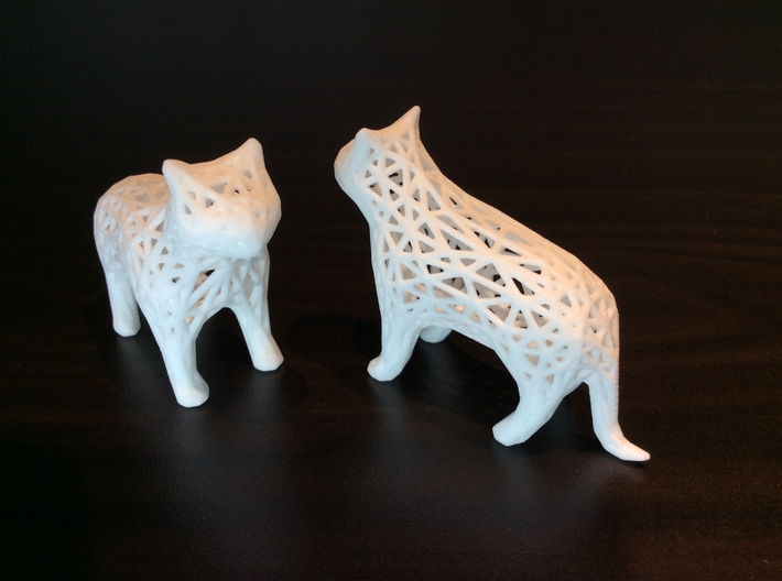 Lattice Cat Piece 3d printed Two Catz