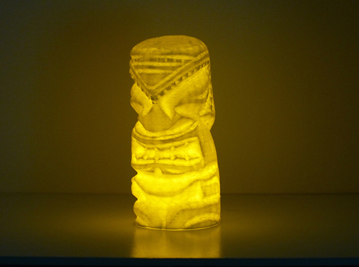 Tiki LED Tea Light Holder 3d printed 
