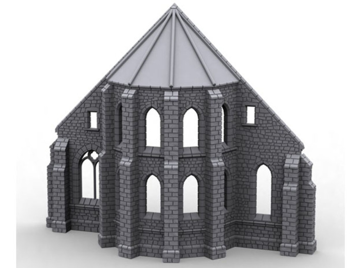 HORelM0143 - Gothic modular church 3d printed