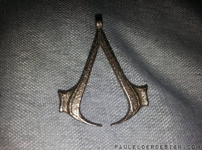 AC Pendant 3d printed Pendant in Stainless Steel