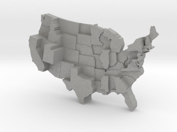 USA by Family Size 3d printed