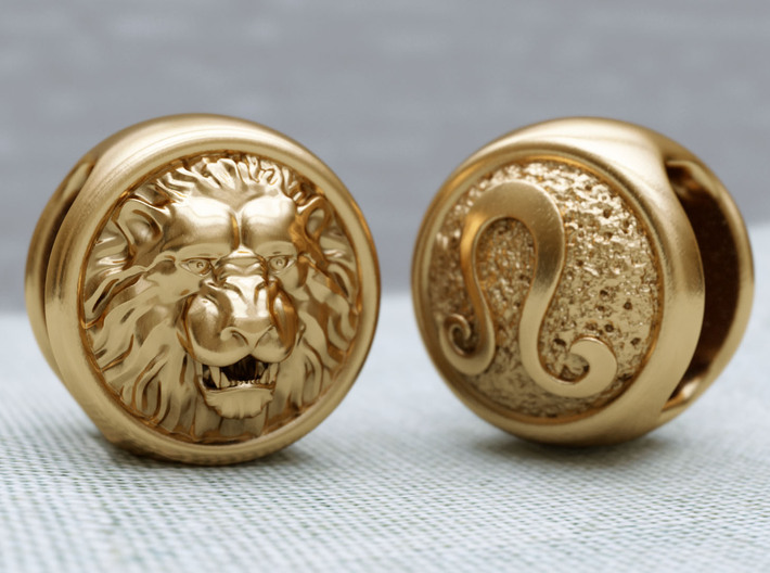 Zodiac Lion (charms) 3d printed