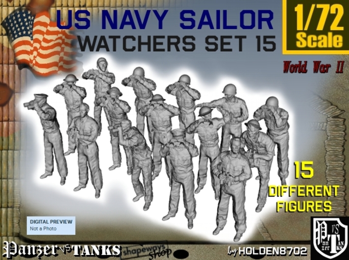 1-72 US Navy Watchers Set15 3d printed