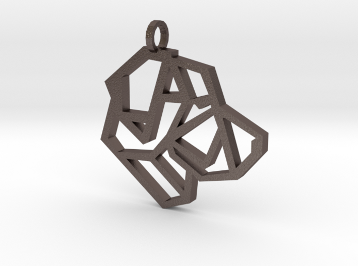 Geometric Labrador Necklace 3d printed