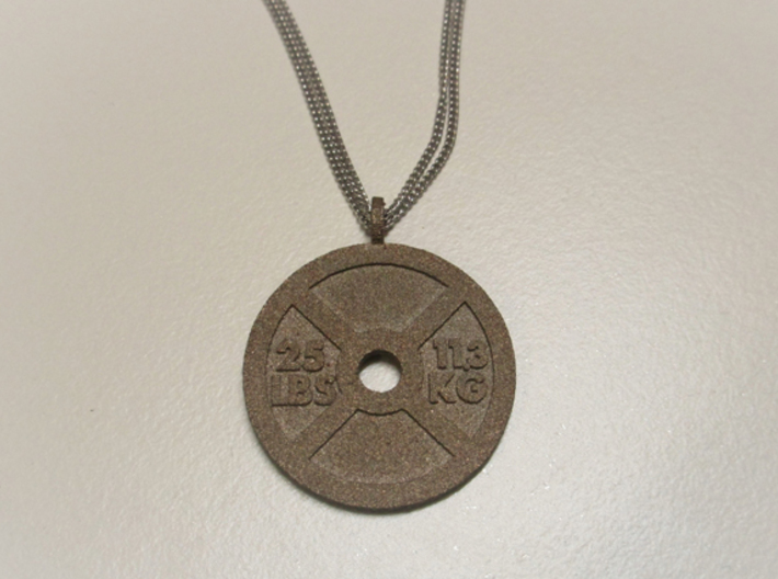 Fitness Weight Necklace 3d printed
