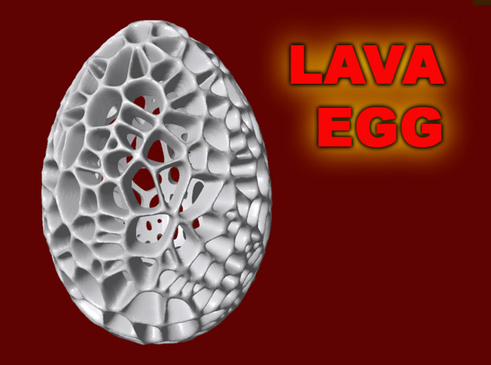 Lava Easter Egg 3d printed