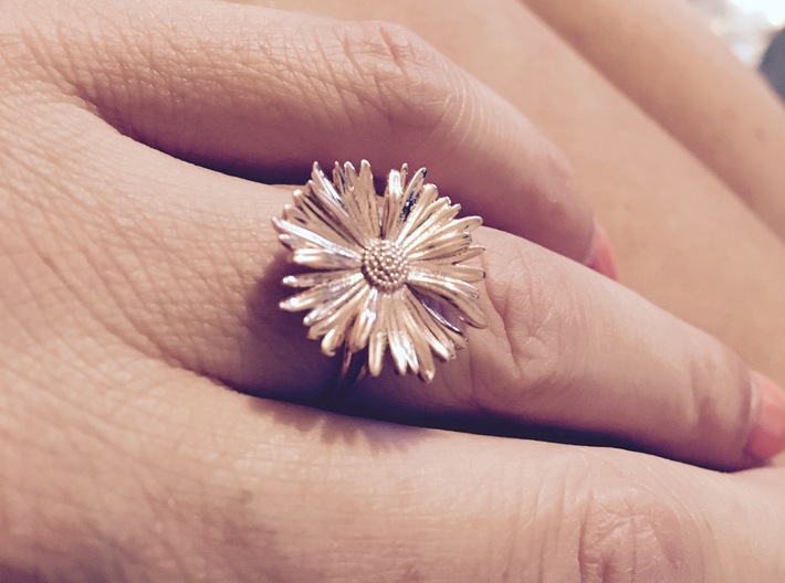 Daisy ring  3d printed 