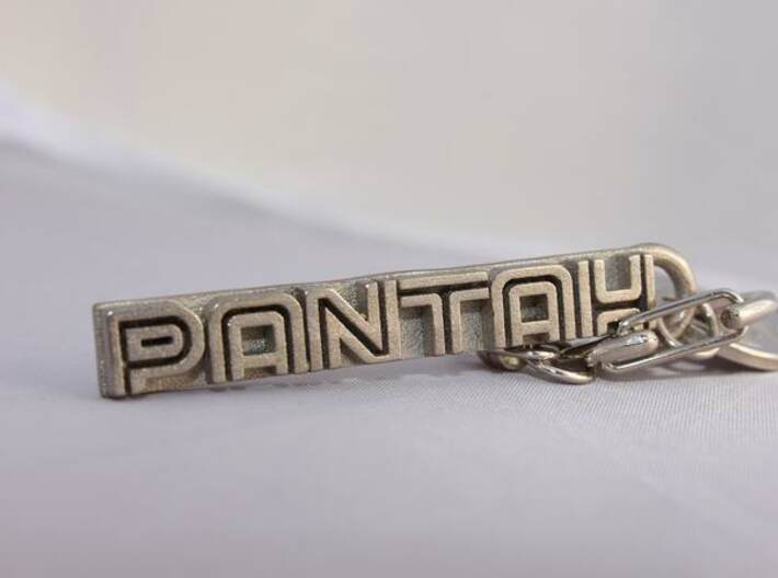 KEYCHAIN PANTAH 3d printed Keychain Pantah Polished Nickel Steel