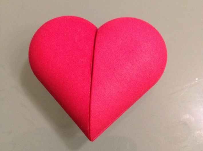 Heart Amulet Small - Outer Part 1 Left 3d printed 
