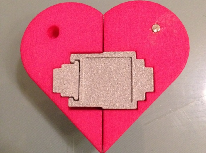 Heart Amulet Small - Inner Part 1 3d printed 