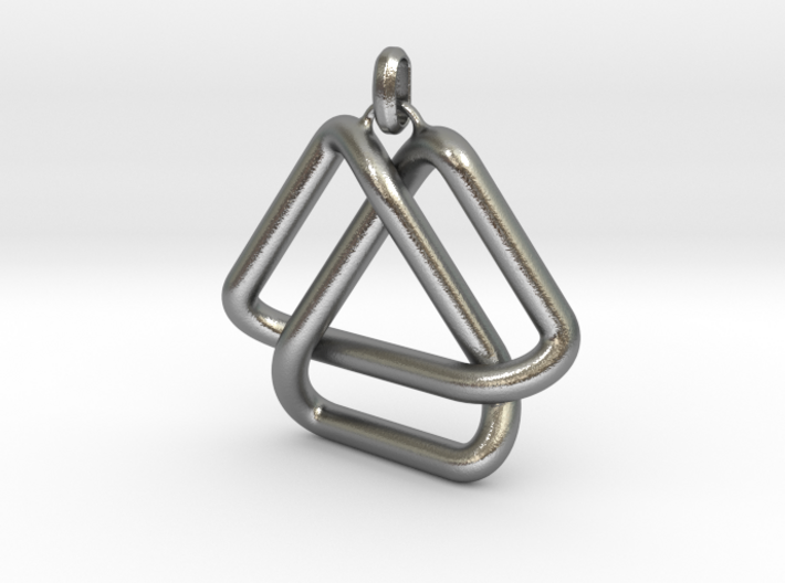 Escher Knot Pendant 3d printed