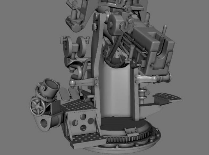 Best Detail 1/24 USN 3 inch 50 Cal. Deck Gun Kit 3d printed 