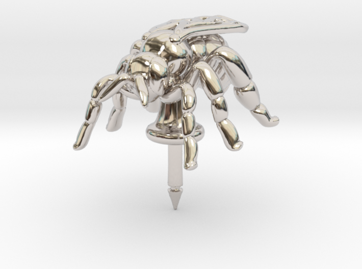 Honeybee Lapel Pin - Nature Jewelry 3d printed