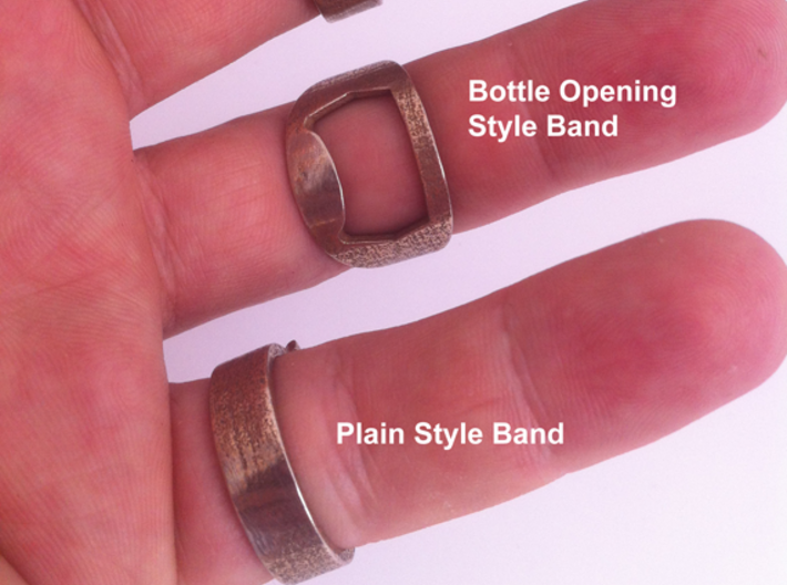 Decepticon Ring - Bottle Opener band or regular 3d printed 